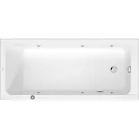 Duravit D-Code Whirlwanne, 1750x750mm, 1 Rückenschräge, Jet Project, Rechteckig, Ablauf Fußende, Weiß hochglänzend, 760671000JP1000