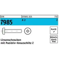 Reyher ISO 7045 - Edelstahl A2 - M 4x10 - Linsenschrauben metrisch mit Kreuzschlitz Z