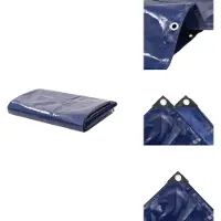 vidaXL Abdeckplane 650 g/m² 3x5 m Blau - Planen