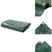 vidaXL Abdeckplane 650 g/m² 3x6 m Grün - Planen