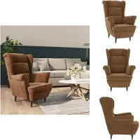 vidaXL Sessel Braun Samt - Sessel
