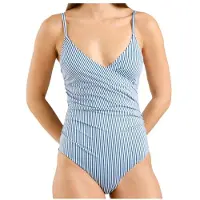 DEDICATED - Women's Wrap Swimsuit Klinte - Badeanzug Gr XS blau