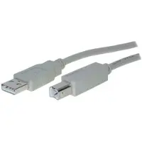 S-Conn S/CONN 3m USB 2.0 A - USB 2.0 B, 3 m, USB A, USB B, USB 2.0, Männlich/Männlich, Grau