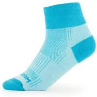 Wrightsock - Coolmesh II Quarter - Wandersocken Gr 34-37 blau