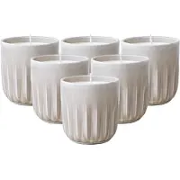 Villeroy & Boch Duftkerze "Duftkerzen Beach Vibes Perlemor Home Sand ø 8,5 x 9 cm 6er Set beige", beige, LIKE. BY , Kerzen, Duftkerze