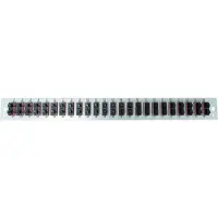 Efbe-Schott SB-FP-S-24SC-D-V-OM4 Bestückte Frontblende mit 24 x SC Duplex Kupplung OM4 vertikal, schwarz SBFPS24SCDVOM4