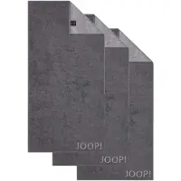 JOOP! Handtuch JOOP "Handtuch Classic / Infinity / Signature 3er Pack", grau (anthrazit), B:50cm, Obermaterial: 100% Baumwolle CO., Handtücher, Handtuch