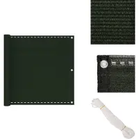 vidaXL Balkon-Sichtschutz Dunkelgrün 90x300 cm HDPE - Sonnenschirme & Sonnenschutze