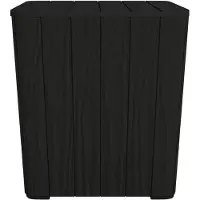 The Living Store Gartentisch mit Abnehmbarer Tischplatte Schwarz Polypropylen