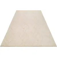 Wecon Home Wollteppich "Hendrik", beige (creme,beige), B:170cm H:8mm L:240cm, Wolle, Teppiche, Wollteppich