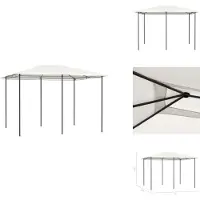 vidaXL Pavillon 3x4x2,6 m Creme 160 g/m² - Pavillons & Partyzelte