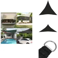 vidaXL Sonnensegel 160 g/m² Schwarz 4,5x4,5x4,5 m HDPE - Sonnenschirme & Sonnenschutze