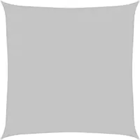 The Living Store Sonnensegel Hellgrau 2,5x2,5 m 100% Polyester Oxford