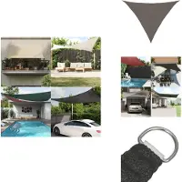vidaXL Sonnensegel 160 g/m² Anthrazit 3x3x4,2 m HDPE - Sonnenschirme & Sonnenschutze