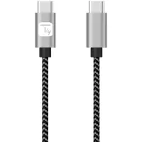 Techly ICOC MU2CC-010-AL, 1 m, USB C, USB C, USB 2.0, 0,48 Gbit/s, Grau, Schwarz