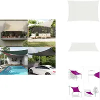 vidaXL Sonnensegel 160 g/m² Weiß 2,5x4 m HDPE - Sonnenschirme & Sonnenschutze