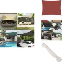 vidaXL Sonnensegel Oxford Gewebe Rechteckig 2 x 4 m Terrakotta - Sonnenschirme & Sonnenschutze
