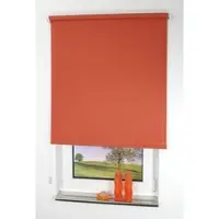 Liedeco Seitenzugrollo "Uni" Gr. 3, orange (terra), B:92cm H:180cm, Polyester, Rollos, Seitenzugrollo, Montage ohne Bohren zum Klemmen mit separatem Klemmträger möglich