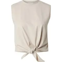 LeGer By Lena Gercke Shirttop LEGER "Tabea, ", Damen, Gr. 42, beige, Jersey, Obermaterial: 100% Baumwolle, normal kurz, Rundhals, Tops Shirttop, mit Knoten-Details vorne, normale Passform