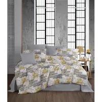 L'essentiel Maison , Serra - Grey, Einzelbettbezug-Set (FR), Grau, 50 % BAUMWOLLE / 50 % POLYESTER, 140 x 200 cm