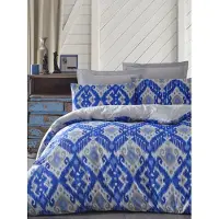 L'essentiel Maison , Super-King-Size-Bettbezug-Set (EU) (IT), Stella - Blue, 65 % BAUMWOLLE / 35 % POLYESTER, Blau, 260 x 220 cm