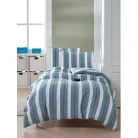 L'essentiel Maison , Helsinki - Petrol, Petrolblau, Einzel-XL-Bettbezug-Set (DE), 70 % BAUMWOLLE / 30 % POLYESTER, 155 x 200 cm