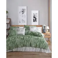 L'essentiel Maison , Lara - Green, Bettwäschen, Grün, Baumwolle, 240 x 220 cm