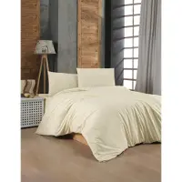 L'essentiel Maison , Cream, Ranforce Einzelbettbezug-Set (FR), Creme, 100 % BAUMWOLLE RANFORCE, 140 x 200 cm