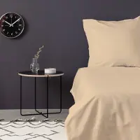L'essentiel Maison , De Beige, Satin-Einzelbettbezug-Set (FR), Beige, 100 % Baumwollsatin, 140 x 200 cm