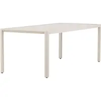 Ebuy24 Rechteckiger Esstisch Giardini Beige
