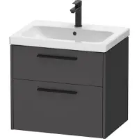 Duravit D-Code Waschtischunterbau, 1 Auszug, 634x460mm, Siphonausschnitt, mit Griff