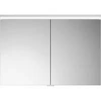 Burgbad Lin20 Spiegelschrank LED-Beleuchtung inklusive LED-Waschtischbeleuchtung, 2 Türen, 1000x700x170mm, SPQL100F5395, Farbe: Eisblau Matt / Rückwand Anthrazitgrau