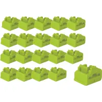 Lindy 47895, Schnittstellenblockierung, RJ-45, Grün, Acrylnitril-Butadien-Styrol (ABS), 20 Stück(e), Polybag