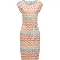Ragwear Sommerkleid "Taggien Print" Eingrifftaschen Leichtes, bequemes Midikleid mit Muster