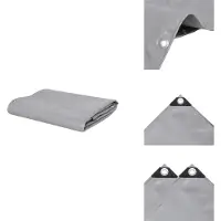 vidaXL Abdeckplane 650 g/m² 4x8 m Grau - Planen