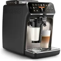Philips Kaffeevollautomat 5400 Series, 12 Kaffeespezialitäten, LatteGo Milchsystem, Touchdisplay, Schwarz (EP5447/90)