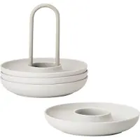 Zone Eierbecher Warm Grey (4-Stück)