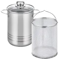 Elo Basic Brillant Spargeltopf Edelstahl Volumenskala Induktion silberfarben 16cm