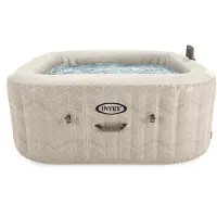 Intex 28472NP - Whirlpool - Chevron Deluxe Square Bubble (196x196cm) für 6 Personen App-Steuerung