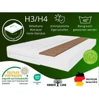 MARPUR Schaummatratze 100x200 Kokos sylver, H3/H4, Höhe 10 cm