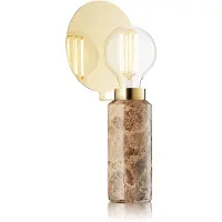 Design By Us Tischleuchte Blindspot, braun, Marmor