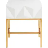 Otto Home Beistelltisch "Minfi", weiß, B:50cm H:58cm T:50cm, Tische, Beistelltisch, Schublade mit 3D-Front, auch als Nachttisch geeignet, Breite 50 cm