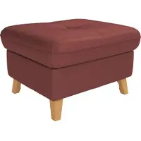 Sit&More Stauraumhocker SIT & MORE "Göteborg", rot (merlot), B:76cm H:47cm T:63cm, Hocker, Stauraumhocker, mit Federkern