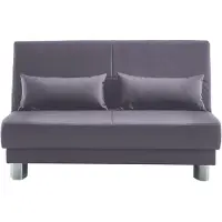 Home affaire Schlafsofa "Gina", braun (schlamm), B:140cm H:86cm T:195cm, 100% PU, Sofas, Schlafsofa, mit einem Handgriff vom Sofa zum Bett
