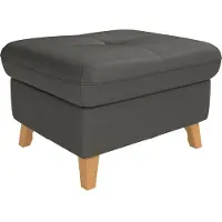 Sit&More Stauraumhocker SIT & MORE "Göteborg", grau (anthrazit), B:76cm H:47cm T:63cm, Hocker, Stauraumhocker, mit Federkern