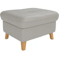 Sit&More Stauraumhocker SIT & MORE "Göteborg", grau (light grau), B:76cm H:47cm T:63cm, Hocker, Stauraumhocker, mit Federkern