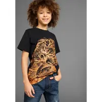 Kidsworld T-Shirt "GECKO" Kurzarm, Basic-Passform, bedruckt, Rundhalsausschnitt