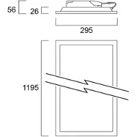 Sylvania LED-Panel Start, 120 x 30 cm, 840, DALI, 29 W