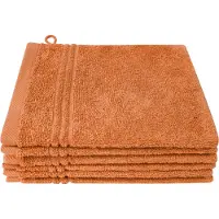 Dyckhoff Waschhandschuh "Nature", orange (terra), B:16cm L:21cm, Baumwolle, Waschlappen, Waschhandschuh