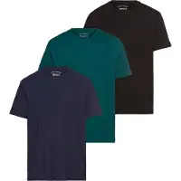 Man'S World Mans World T-Shirt "neue Farben" 3er-Pack, Kurzarm, unifarben, Rundhals, aus Baumwolle